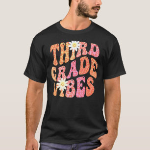 TREDJE hösten KLASS VIBES Retro 3rd Gr Fall Färg T Shirt
