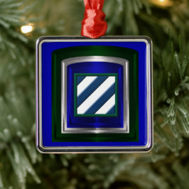 Tredje infanteridivisionen Julprydnad Julgransprydnad Metall