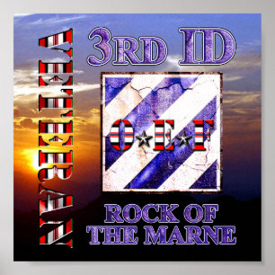 Tredje infanteridivisionen OEF Veteran Poster