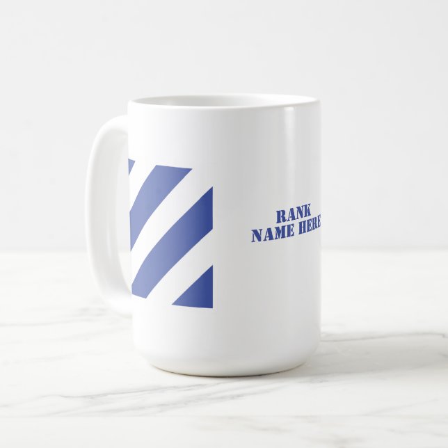 Tredje infanteridivisionens märke kaffemugg (Framsida vänster)