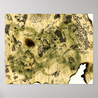 Tredje Karta i den glömda Realm Poster