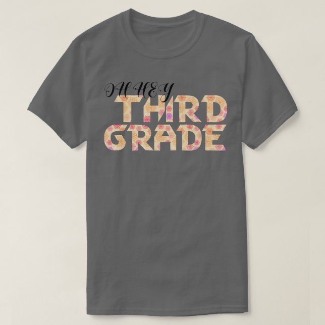 Tredje Klass Back to school för lärare och T Shirt (Design framsida)