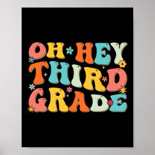 Tredje Klass-Back to school-läraren Kids-Roligten Poster