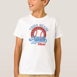 Tredje Klass Baseball All Star Back to school T Shirt