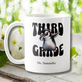 Tredje Klass grundarläraren Dabbing Penguin Kaffemugg