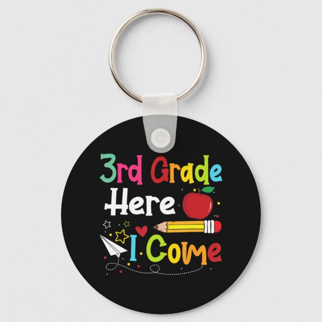 Tredje Klass I Kom Lärare Back to school Boys Nyckelring (Framsida)