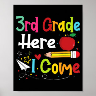 Tredje Klass I Kom Lärare Back to school Boys Poster