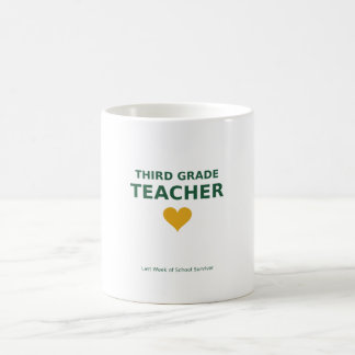 Tredje klass lärare — Sista skolveckan överlevare Kaffemugg