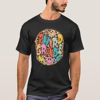 Tredje Klass-läraren Leopard 3:e Klass-lärarpojken T Shirt
