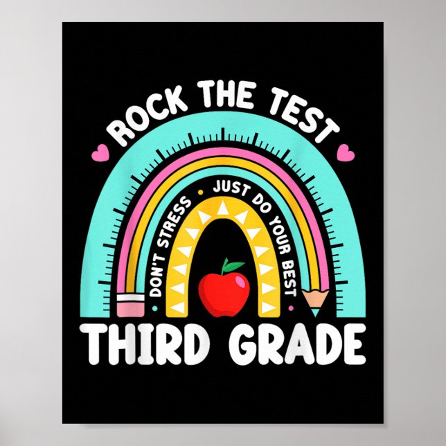 Tredje Klass-läraren Sten provningsdagen tredje Kl Poster (Framsidan)