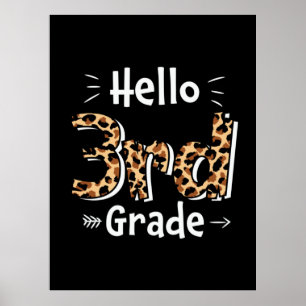Tredje Klass-lärarens Hej i tredje Klass Poster
