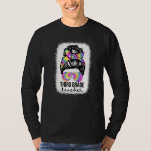 Tredje klass lärares Tie Dye Rufsiga Bunt För Lära T Shirt