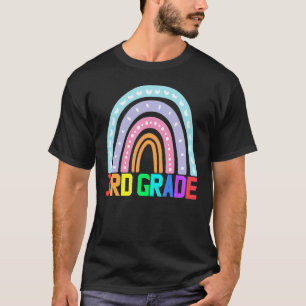 Tredje Klass-lärarinna Rainbow 3rd Klass Lärare T Shirt