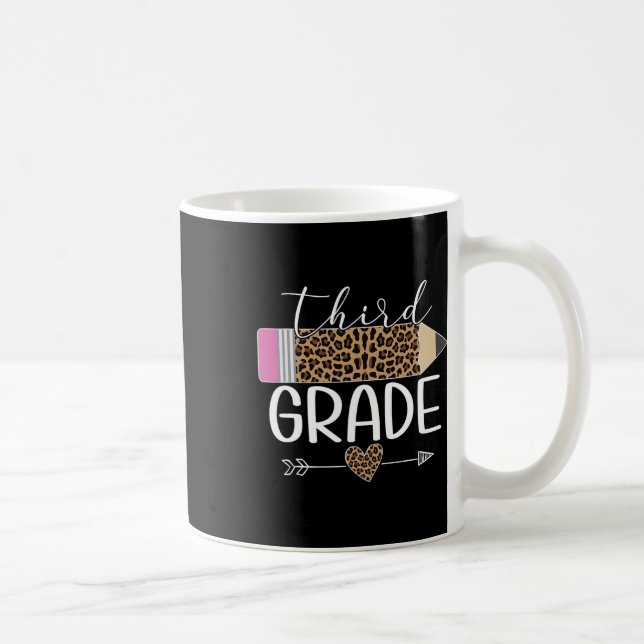 Tredje klass leopardpenna Byck till skolan lärare Kaffemugg (Höger)