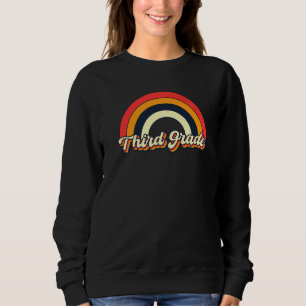 Tredje klass Retro Rainbow Lärartrupp Män Pojkar 3 T Shirt