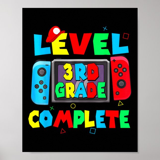 Tredje Klass, sista skolvideospelsdagen 1 Poster (Framsidan)