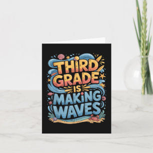 Tredje Klass Skapar Vinkara Back to school-barn oc Kort