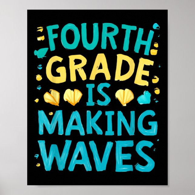 Tredje Klass Skapar Vinkara Back to school-barn oc Poster (Framsidan)