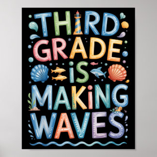 Tredje Klass Skapar Vinkara Back to school-barn oc Poster