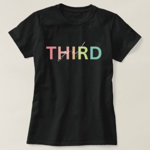 Tredje klass skjorta, 3:e klass lärarskjorta, bak t shirt