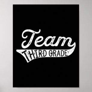 Tredje Klass - Student Lärare Back to school Tee Poster