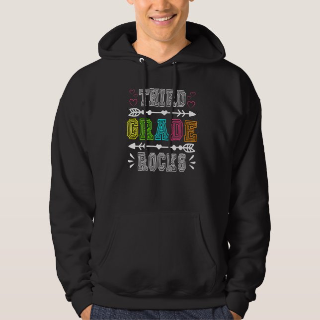 Tredje Klass-teachen vid Klass Back to school Hoodie (Framsida)