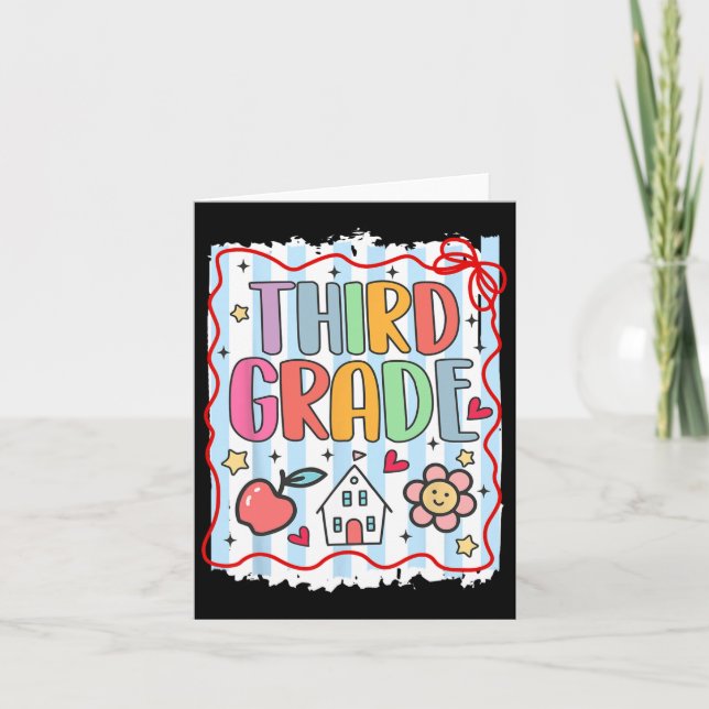 Tredje Klass Team Tillbaka Till Skolan 3:e Klass  Kort (Framsida)
