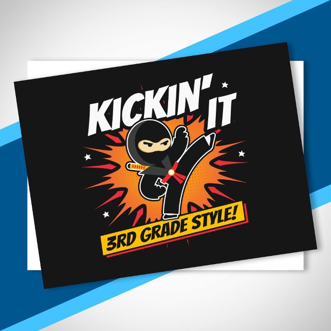 Tredje klass - tillbaka till skolan - 3:e klass vykort (Skapare uppladdad)