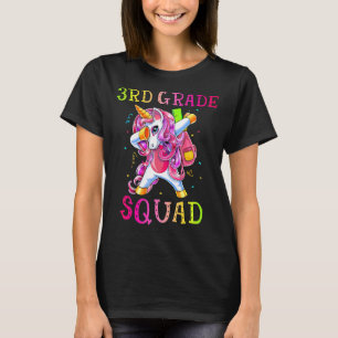 Tredje Klass-torget med dabbing av Unicorn Girls K T Shirt