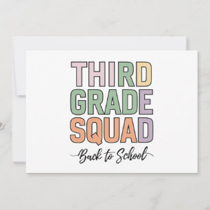 Tredje Klass-torglärare i barn 3:e Klass Inbjudningar