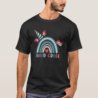 Tredje Klass Unicorn Rainbow Kid Teacher Team 3Rd T Shirt