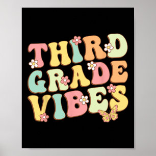 Tredje Klass Vibes Hej Team 3:e Klass Lärare Kid Poster