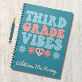 Tredje Klass Vibes - Retro Back to school Anteckningsbok