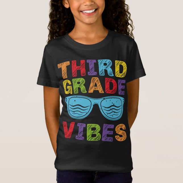 Tredje Klass Vibes - tredje Klass-teamets retro, f T Shirt (Framsida)