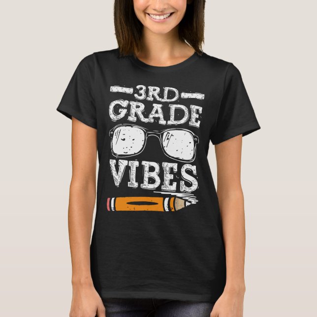 Tredje Klass Vibes - tredje Klass-teamets retro, f T Shirt (Framsida)