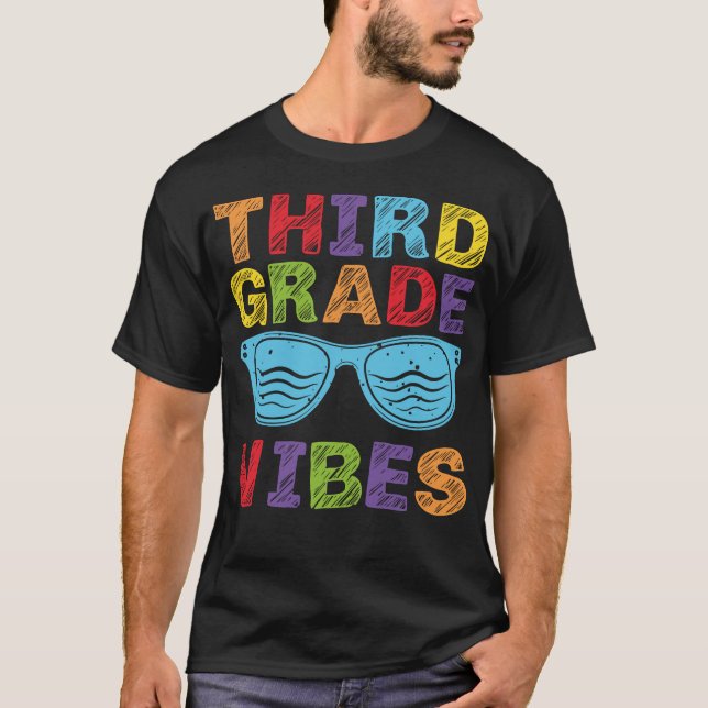 Tredje Klass Vibes - tredje Klass-teamets retro, f T Shirt (Framsida)