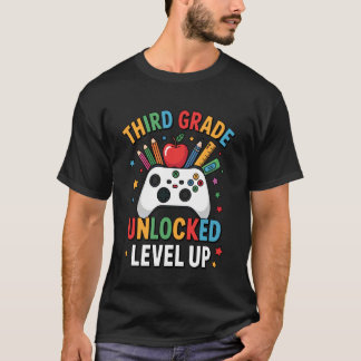 Tredje klassens nivå upplåst Roliga Gamer Pojkar B T Shirt