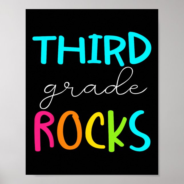 Tredje klassens Rocks Team 3:e klass lärare Poster (Framsidan)