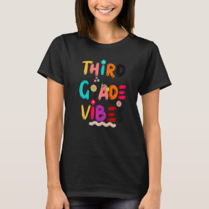 Tredje Klassens Vibrationer 3:e Klassens Team Retr T Shirt