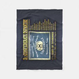 Tredje konfedererade infanteriet (BA2) Fleecefilt