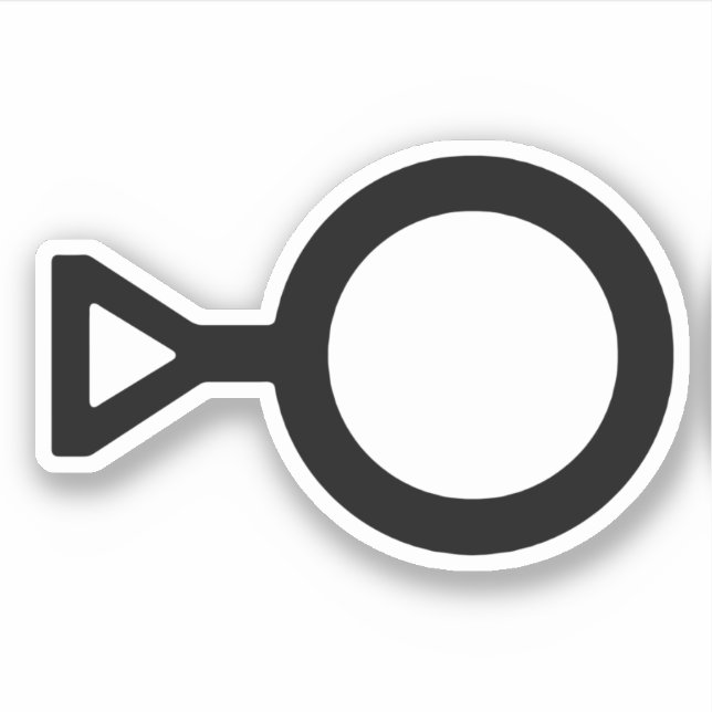 Tredje könssymbol klistermärken (Framsida)