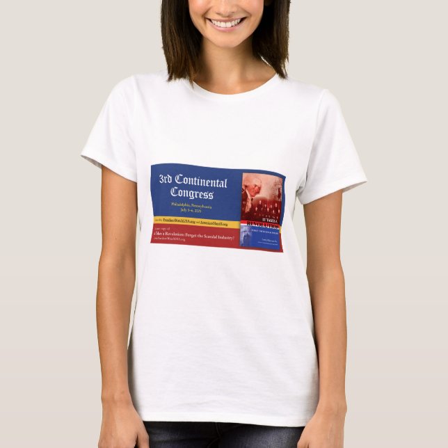 Tredje kontinentalkongressen t shirt (Framsida)
