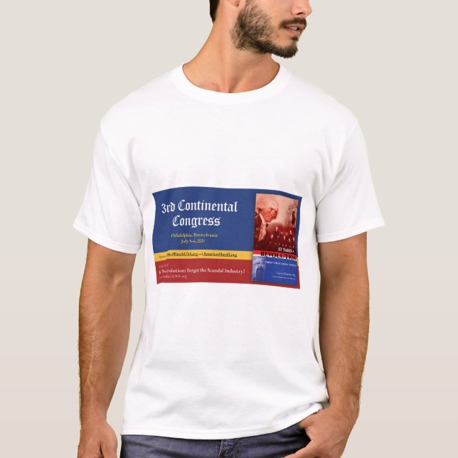 Tredje kontinentalkongressen t shirt (Framsida)