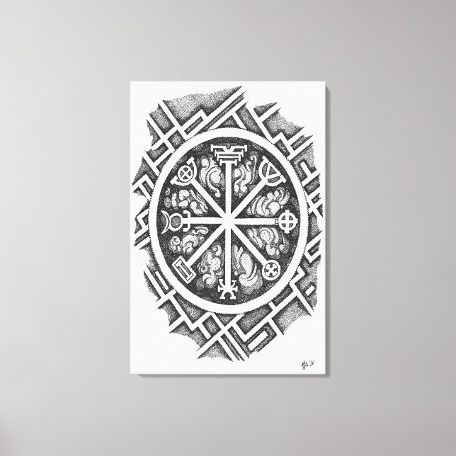 Tredje kvicksilverpentaklet canvastryck (Framsida)