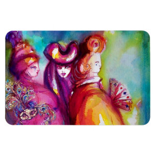 TREDJE MASK/Venetian Carnival MasqueraBoll Magnet
