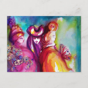 TREDJE MASK / Venetian Masquad Vykort