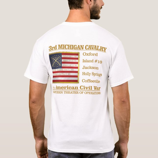 Tredje Michigan Cavalry (BH) T-Shirt (Baksida)