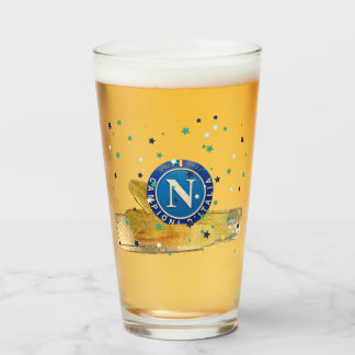 Tredje Napoli Scudetto ölglas Glaskopp