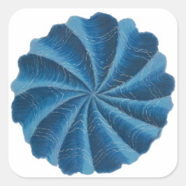 Tredje Öga Chakra Art #2 Fyrkantigt Klistermärke