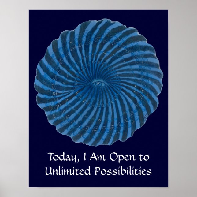 Tredje Öga Chakra Art #3 - Intution Poster (Framsidan)